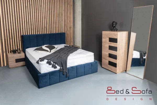 PARIS - Fabric bed with storage