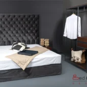 VENEZIA - Καπιτονέ κρεβάτι με ψηλό κεφαλάρι