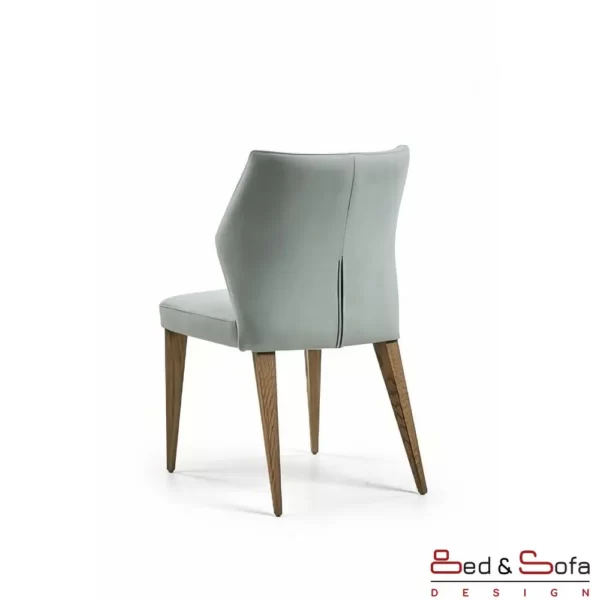 Essence chair with wooden legs and dressed body - back
