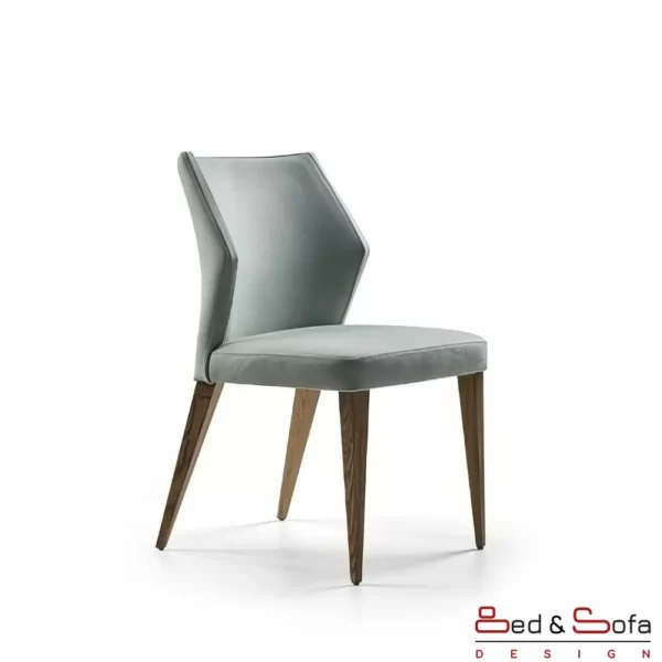 Essence chair with wooden legs and dressed body