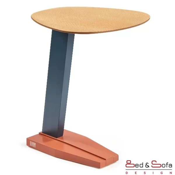 Orbit table with unique wooden base- Solid Walnut wood