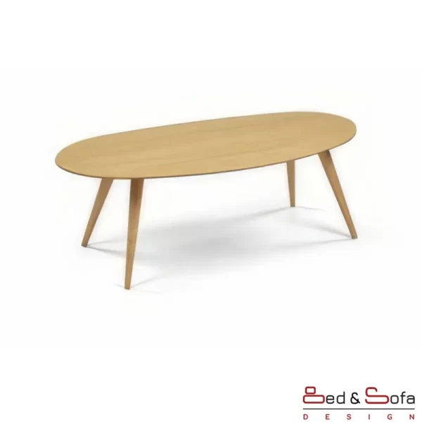 Vertex table with wooden legs - Solid Walnut wood