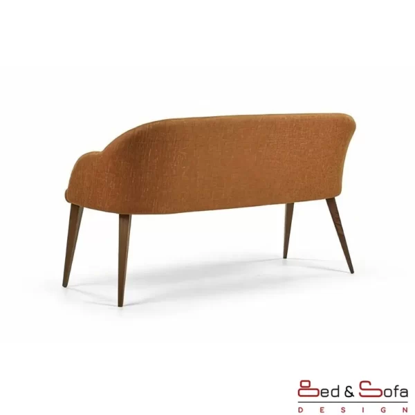 Zenith Benches with wooden legs and dressed unibody - back