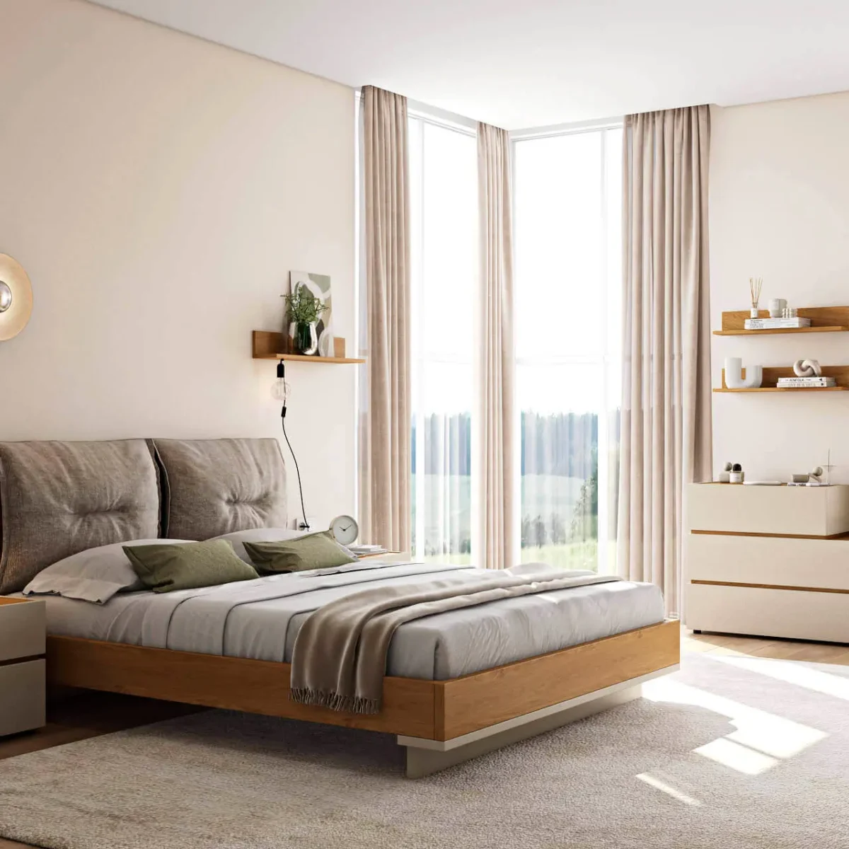 1390Ε-LOFT Bedroom Set