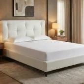 ROMA - fabric bed with Puff headboard